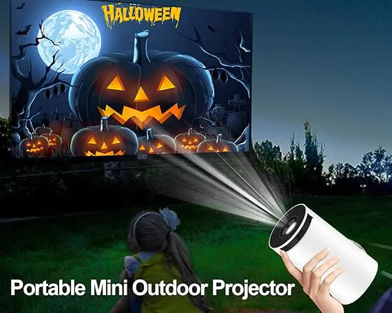 Portable Projector, Projector with Remote Control, Android Wifi Bluetooth-Compatible Projector, Home Theater Projector for Outdoor, Office, Bedroom